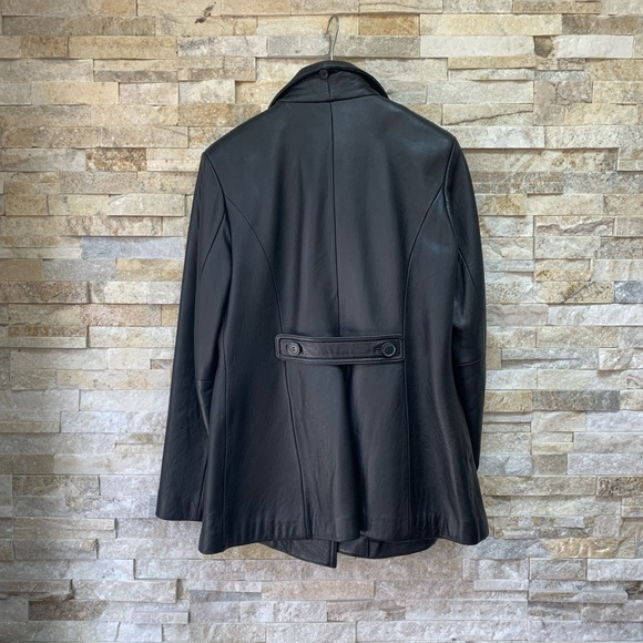 Danier Black Leather Lambskin Jacket, XS/S - Picture 4 of 6